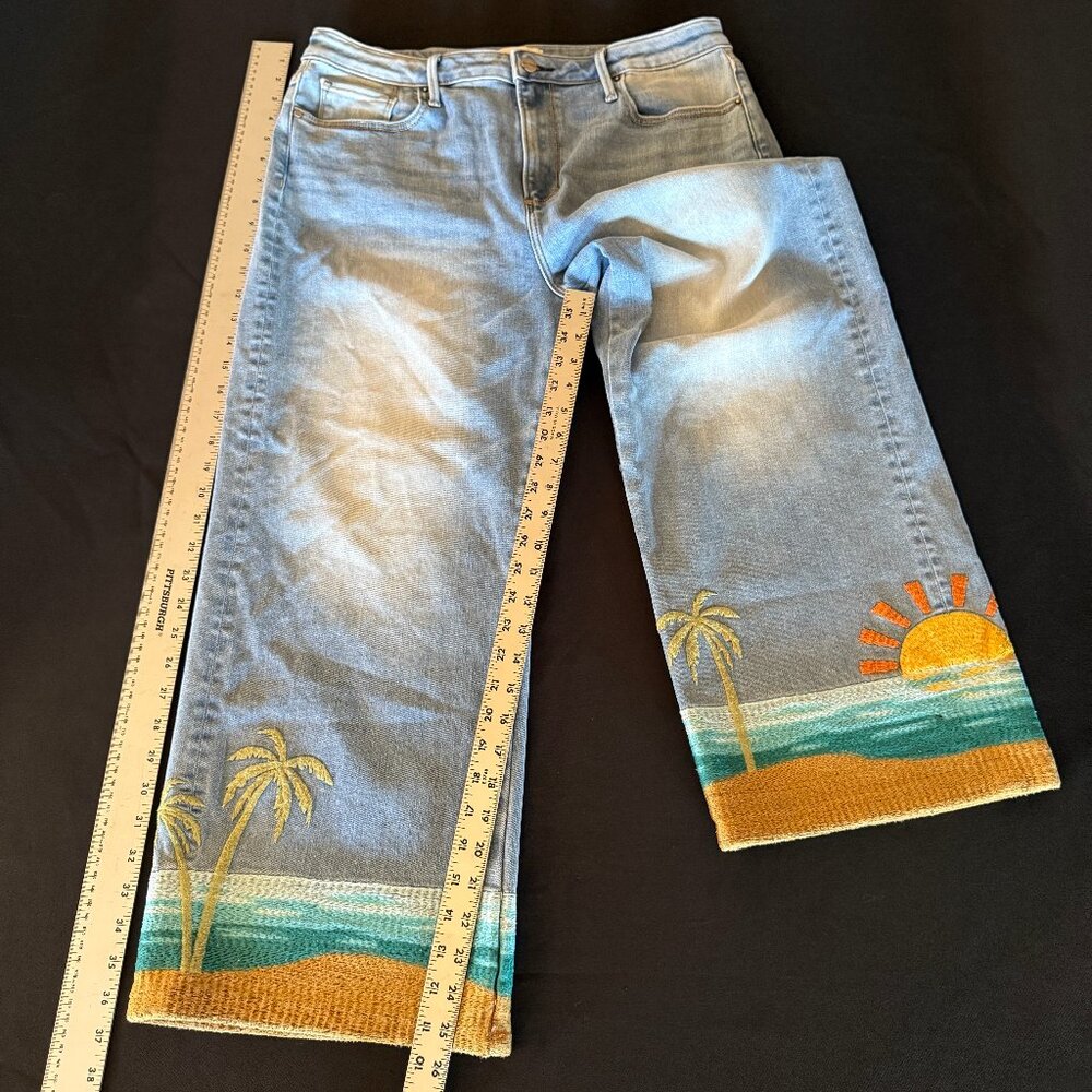Driftwood Charlee Crop Wide Leg Golden Hour Combo Sz 31 - Picture 8 of 15